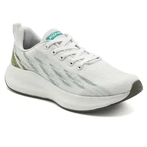 AVANT Women's Ariel Running & Training Shoes - Superior Cushioning, Enhanced Grip TPR Outsole, Superior Traction, Anti Skid, Lightweight, Shock Absorption Tech, Sports Footwear (White, 4)