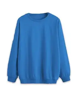 Mack Jonney Solid Round Neck Cotton Fleece Sweatshirt for WOMEN-VMACK639269