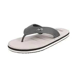 Metro Men Grey Synthetic Leather Slipper | Chappal UK/8 EU/42 (207-836)