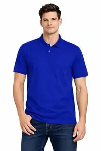 Walrus Men Stylish Solid Casual Polo Tshirt|Mars T Shirt with Pocket White Colour M Size|Breathable & Comfortable |Pack of 1|