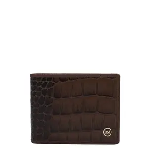 Da Milano Leather Money Clip with Multicard Slot - Brown (10026A)