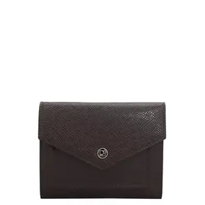 Da Milano Mini Leather Wallet for Women - Brown