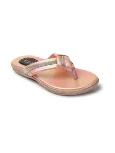 ELLE Flip Flop Sandal, Colour-Pink,Size-UK 5