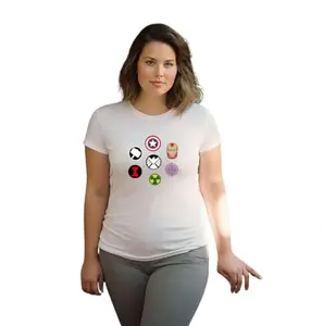 Trendy Crew Neck Design T-Shirts for Women by View n Print (Small)