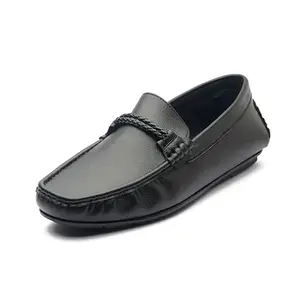 Michael Angelo Men's MA-2392 Mocassin_Black_44 Euro