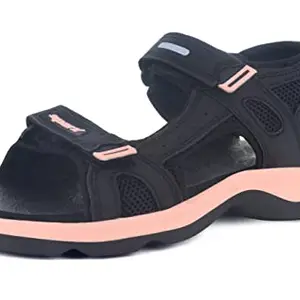 Sparx Women SS-608 Black Peach Floater Sandals (SS0608LBKPC0004)