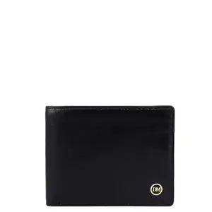 Da Milano Leather RFID Wallet for Men with Multicard Slot - Black