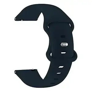 ACM Watch Strap Silicone Belt 22mm compatible with Itel Unicorn Pendant Smartwatch Sports Dual Closure Band