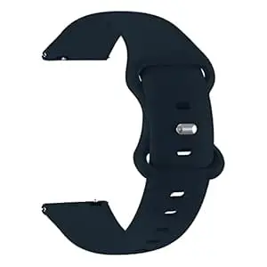 ACM Watch Strap Silicone Belt 22mm compatible with Maxima Max Pro Thunder Smartwatch Sports Dual Closure Band