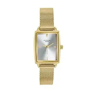 Sonata Poze 8 Quartz Analog Watch and Jewellery Combo for Women with Silver Dial & IPG Mesh Strap – SP80174YM01WF