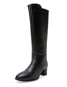 Elle Women's Zip Boots Colour-Black, Size-UK 8