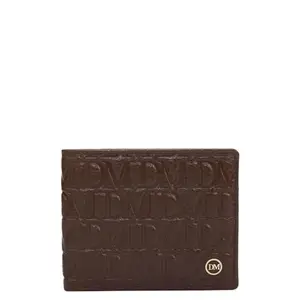 Da Milano RFID Protected Leather Wallet for Men with Card Slot - Brown