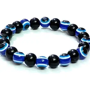 ASTROGHAR Evil eye Crystal Charm Blue Black Bracelet For Men and Women