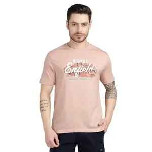 Royal Enfield Engines On, Ride T Shirt (Size: L)-TSS250024-PINK