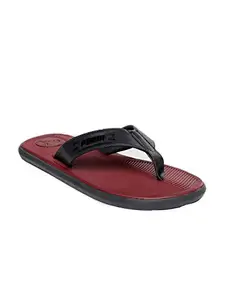 PUMA Men's Venice IDP Rhubarb-Dark Shadow Blac Black Flat Sandal-10 Kids UK (33983707)