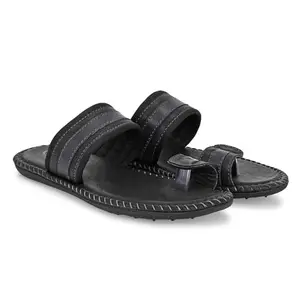 SOFTY VEGEN Men’s Casual Thongs, Slippers & Chappals - Perfect for Summer and Beachwear | Colour Black | Size 6