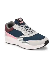 OFF LIMITS Women Fantastic W Running Shoes, Teal/LT Grey/Pink, 3 UK