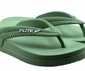 Flite Women’s Daily Use Slippers | Soft Cushion Sole | Lightweight & Comfortable | Non-Slip Casual Flip-Flops | Stylish Home & Outdoor Wear (Pista, UK Footwear Size System, Adult, Women, Numeric, Medium, 8)