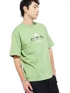Max URB_N Men Kung Fu Panda Print Oversized T-Shirt