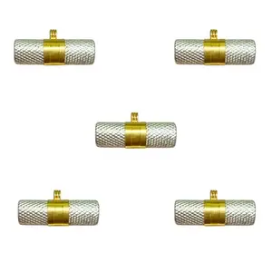 Silver and Golden Stylish Taweez | Spiritual Amulet with Free Bhojpatra Sheet | Spiritual Taweez Set of 5 | Small 22MM