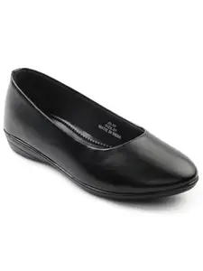 Liberty Healers JD 17 Formal Ballerina Shoes for Women with TPR Sole | Comfortable Outsole | Lightweight Durable and Cushioned Footbed | Shock Absorption (Black 41 EU)