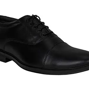 SeeandWear Leather Lace up Formal Shoes for Men (Ten) Black