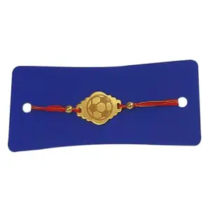 SVM CRAFT® Football Acrylic Rakhi, Rakhi for Kids, Kids Rakhi, Designer Rakhi, Modern Rakhi, Gold Rakhi, Rakhi for Brother, Rakhi for Bhaiyya/Bhai, Football Style Designer Bracelet Rakshabandhan