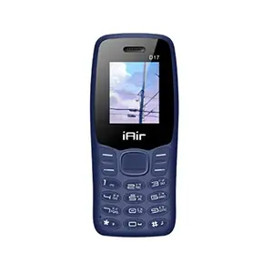 IAIR D17 Basic Feature Dual Sim Mobile Phone with 1200mAh Battery, 1.88 inch Display Screen, Open FM in MP3 (Blue) price in India.