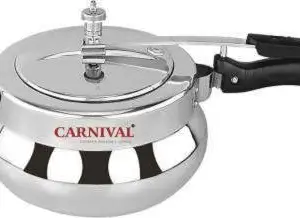 Carnival aluminium desire model pressure cooker 3.5 ltr (inner lid) pure virgin aluminium price in India.
