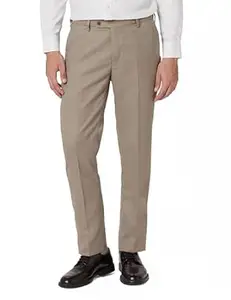 Arrow Men Tapered fit Polyester SolidMid-Rise waistTrousers