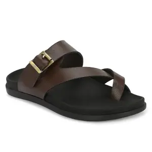 AZZARO BLACK Mens Fashion Slipper G1250_GID Brown