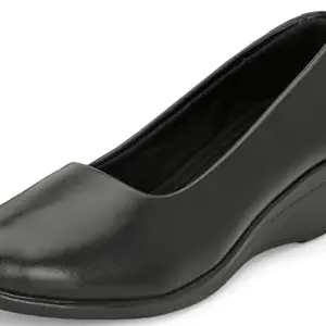 Karaddi 6097 Women's Comfortable Formal Bellies Shoes Color Black Size 38 EU or 5 UK/ind