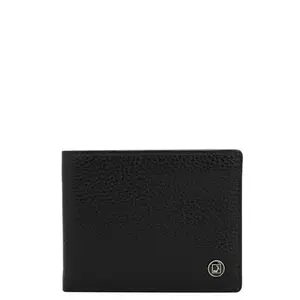 Da Milano RFID Protected Leather Wallet for Men with Card Slot - Black