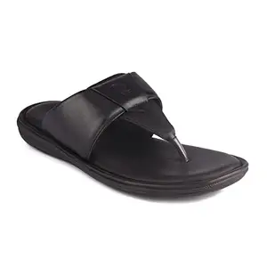 Red Chief Formal | Leather Slipper for Men | Black | PU Sole