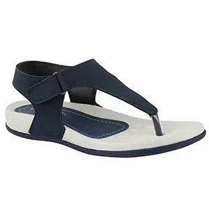 WELCOME Women's Extra Soft Slippers/Sandals with Cushion FootBed for Adult | Comfortable & Light Weight| Stylish & Anti-Skid| Waterproof & Everyday Flip Flops for Ladies/Girls, W-LC-11-NVY_6