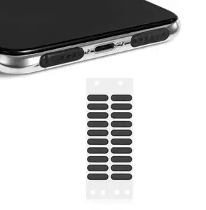 Rexez Mobile Phone Dust Cover Set – Black Dustproof Mesh Stickers for Phone Speaker, Anti-Dust Protector, Easy to Apply, Universal Fit (Pack of 3)