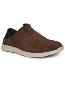 Buckaroo Epic Suede Leather Coffee Casual Shoes for Mens: Size UK 11