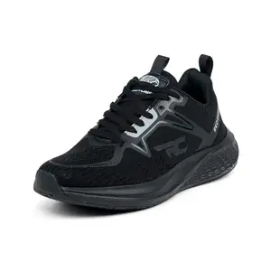 Red Chief Sports Running Shoes for Men & Boys | Stylish Lace-Up Outdoor Shoes | Lightweight Walking-Style Runners | Comfortable Athletic Black | Size-6 | R1707 001