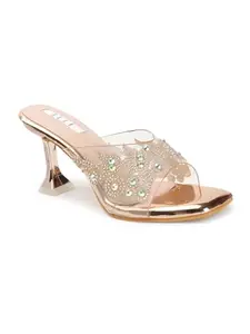 ELLE Women Sandal,Rose Gold,UK-3