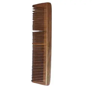 G Krishna Naturals Hair Brushes Wooden Neem Comb for Women & Men | Durable Long Lasting Wood Kangi for Natural Hair Growth (Pack of 1)(GKN - 010)