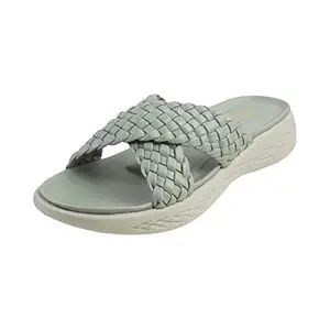 Mochi Womens Synthetic Lightgreen Slip Ons (Size (8 UK (41 EU))