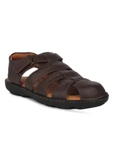 Hush Puppies Men New Track Fisherman Brown Leather Sandals 6 UK (8644870)