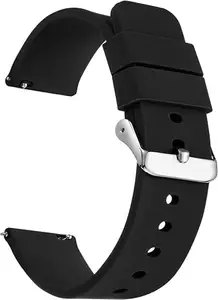 22mm Watch Strap for Men | Smart Watch Compatible (Boat Xtend, Noise Color Fit, Firebolt,Ultra Smart Watch) | Metal/Silicone Replacement Band | Durable & Stylish