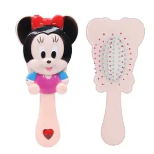 KAVIN Soft Bristle Detangling Hair Brush/Hair Comb For Kids Wet And Dry Hairs Home And Travel Use Item Multicolor -1 PCS