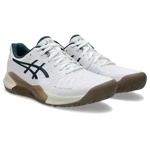 ASICS Mens GEL-CHALLENGER 14 White/Saxon Green Tennis Shoes - 7 UK (1041A405.104)