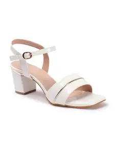 Carlton London Women sandal,White,UK-4