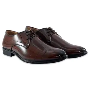 EL ADOR Men Formal Shoe Black (Brown, Numeric_9)