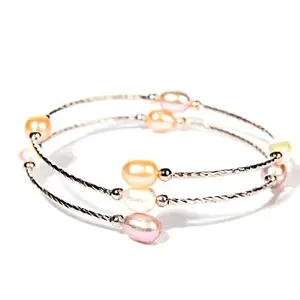 Gempro Genuine Fresh Water Pearl Stationed Bracelet for Women