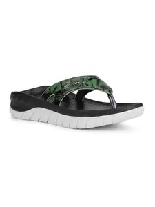 Liberty Leap7x EVERLAST-6 Casual Slippers for Men With PVC Upper|EVA Sole - Comfortable & Lightweight|Latest & Trendy Design|Molded EVA Insole|Stylish Footwear, Cushioned Footbed (Olive Green - 45EU)