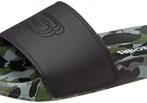 Skechers MENS SIDE LINES 2.0-VERMAKE OLV Flip-Flop - 8 UK (8790102)